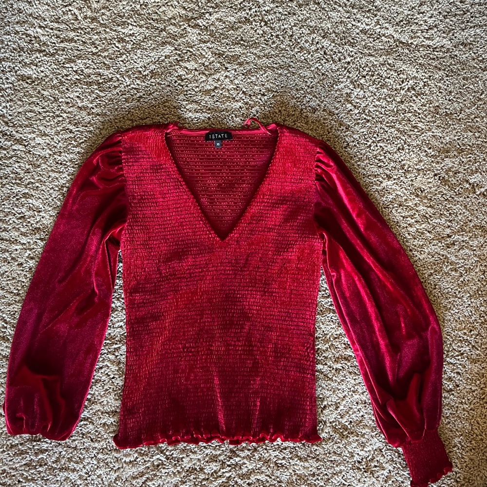 Red Velvet Top